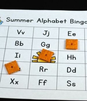 End the school year with a fun activity that also builds alphabet recognition. Or, play alphabet bingo during summer school, summer camp, or with the kids during summer vacation.