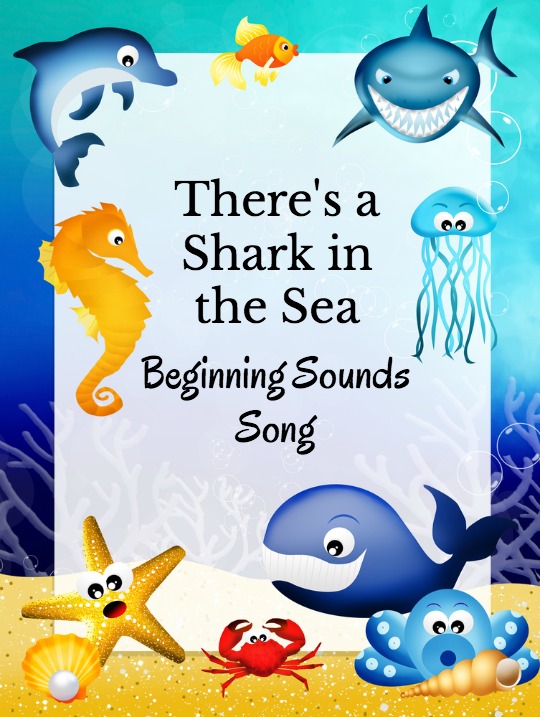 Whether you are doing an ocean themed unit or a shark week activity, this shark beginning sounds song is perfect for building phonological awareness.