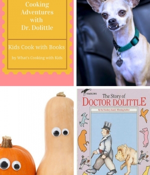 Get cooking in the kitchen with kids after being inspired by the book, Dr. Dolittle. A service project for kids is also included.
