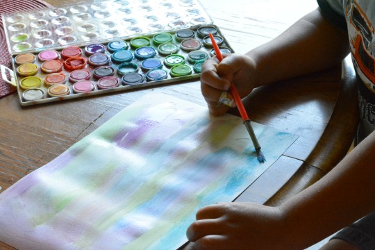 painting with watercolors