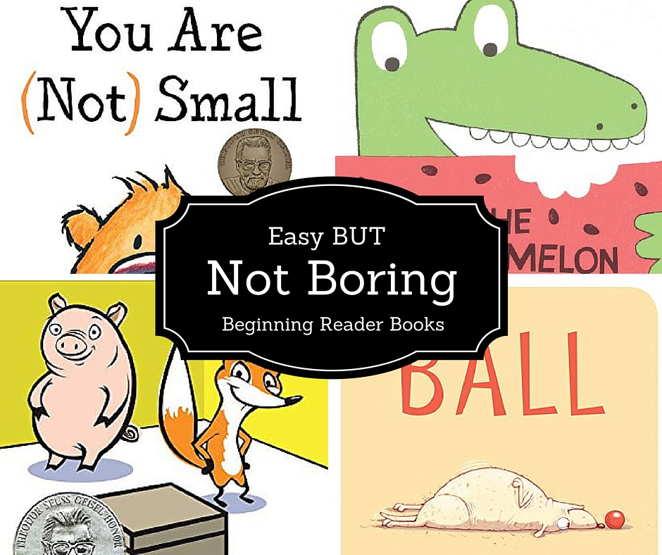 Check out these easy BUT not boring books perfect for beginning readers. Each book is leveled so you know which books are the easiest and which are a bit harder.