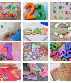 fantastic ideas for learning the alphabet and numbers