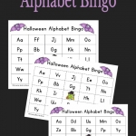 Halloween Alphabet Bingo is perfect for Halloween parties and play dates to work on ABC recognition.