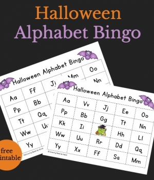 Halloween Alphabet Bingo perfect for Halloween parties and play dates to work on ABC recognition.