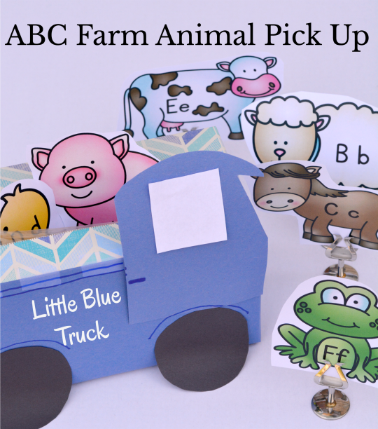 An ABC activity to do after reading Little Blue Truck.