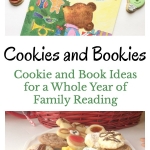 Start a new family reading ritual. Hold a monthly Bookies and Cookies day with the kids. It's cookie baking paired with themed book reading. There is an idea for every month.