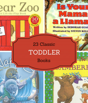 A great list of classic toddler books to enjoy reading aloud to little ones.