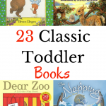 A great list of classic toddler books to enjoy reading aloud to little ones.