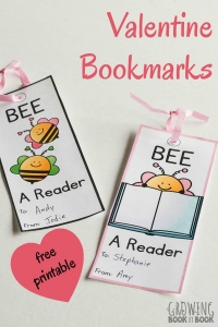 Printable Valentine Bookmarks