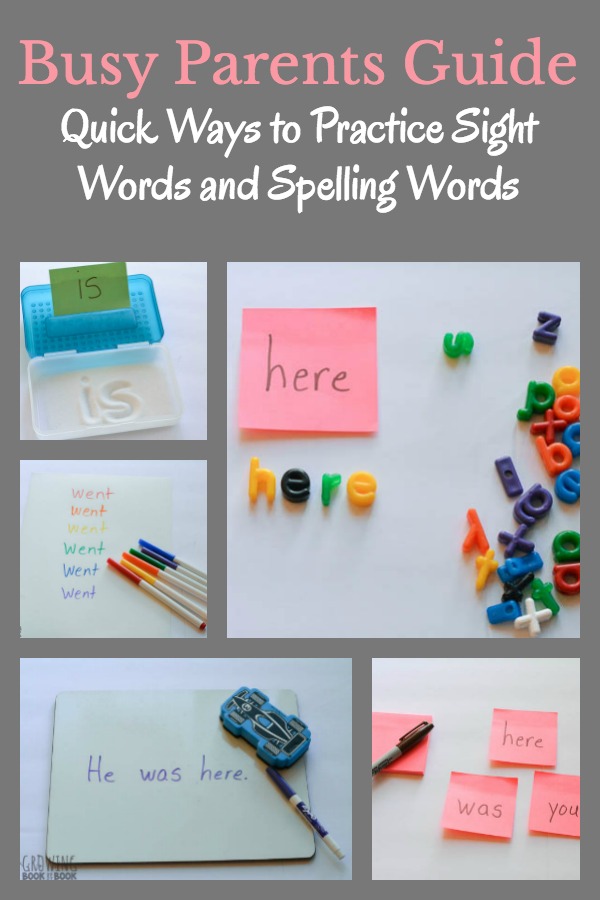 Make a quick and easy homework cart to help kids practice sight words and spelling words. It's the perfect solution for busy parents.