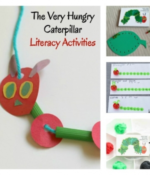 These The Very Hungry Caterpillar activities will build literacy skills. Ideas for alphabet practice, fine motor, learning your name, sight words and more!