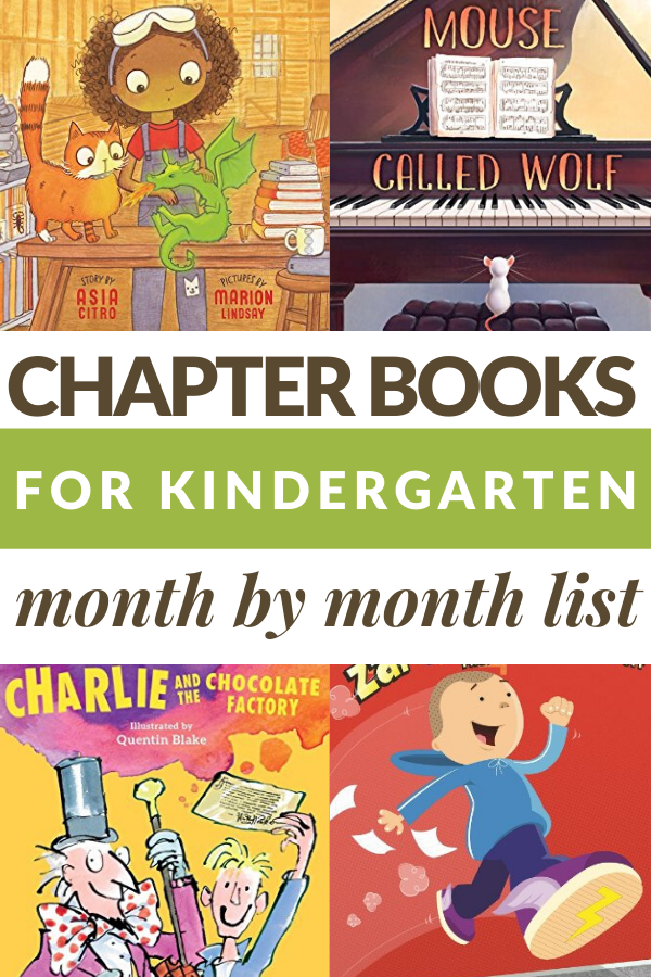MONTH BY MONTH GUIDE OF CHAPTER BOOK READ ALOUDS FOR KINDERGARTEN