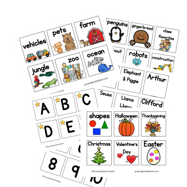 Early Childhood Classroom Library Labels