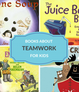 A great character education book list on teamwork. Perfect to use in the classroom or at home to build character in kids.