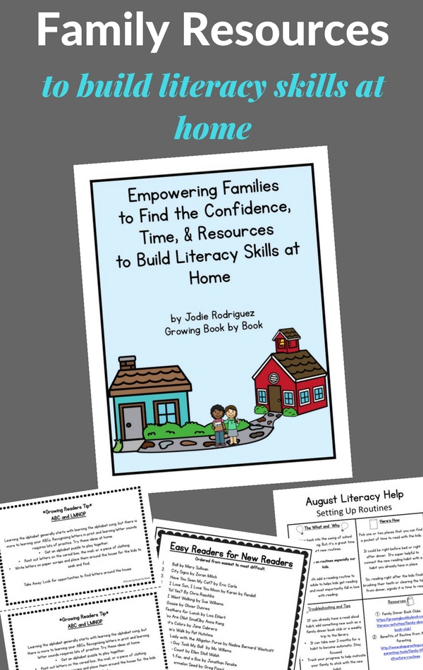 family/parent communication resources to build literacy skills