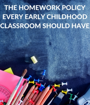 A successful homework policy for early childhood education.