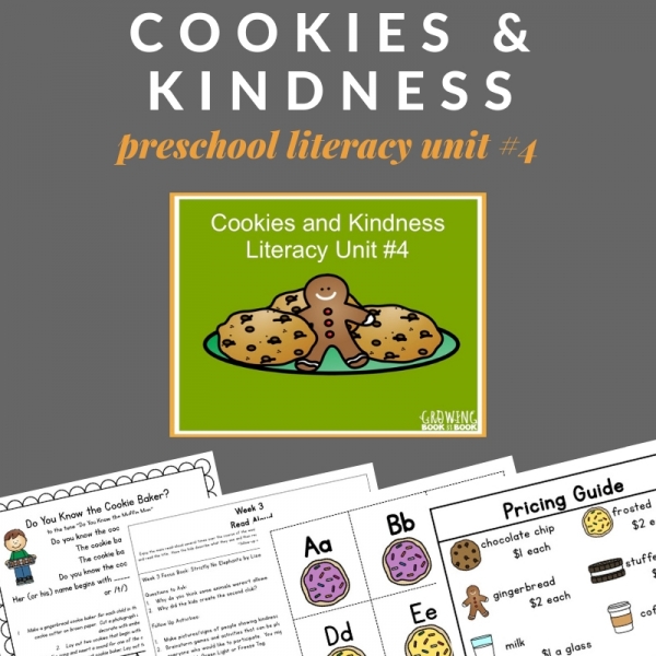 cookie preschool literacy unit