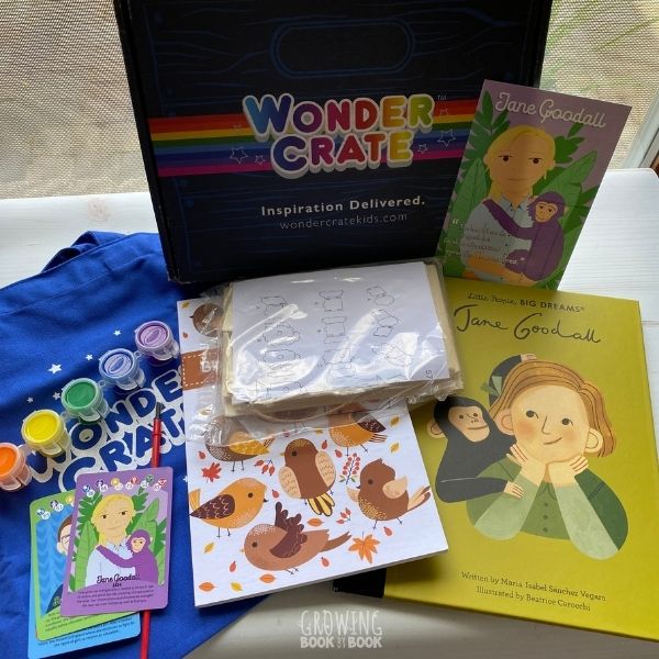 inside a wonder crate subscription book box