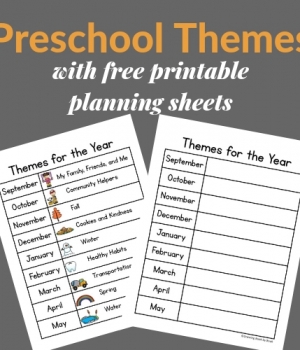 printable templates for planning your preschool themes