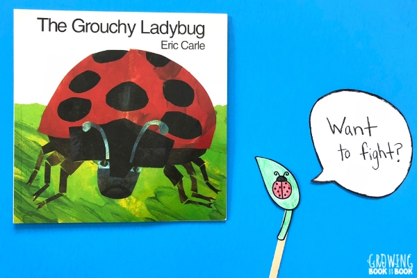 The Grouchy Ladybug puppets activity
