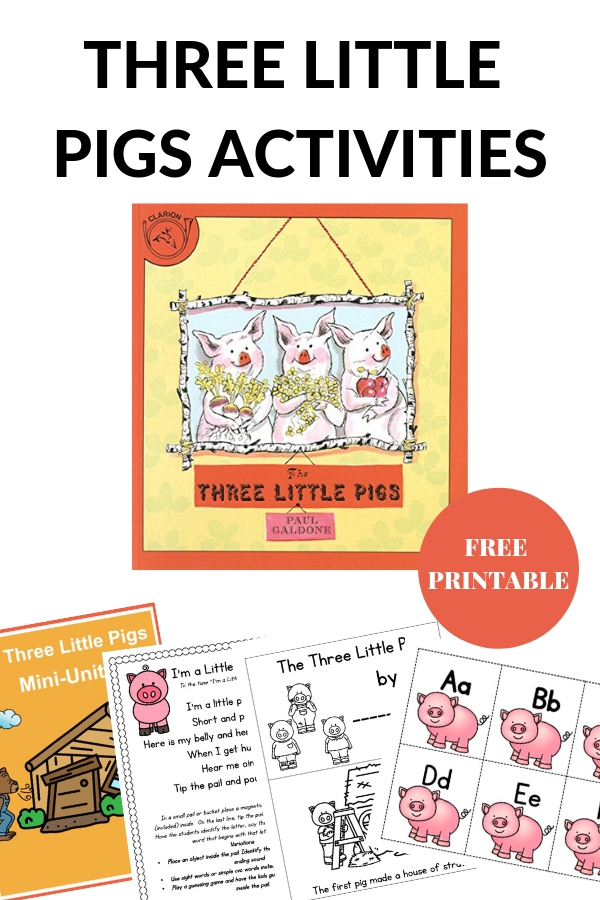 Activities to go with the Three Little Pigs.