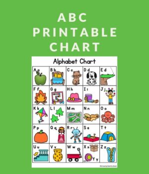 alphabet chart to print