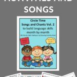 Printable resources for singing and activities to build literacy skills