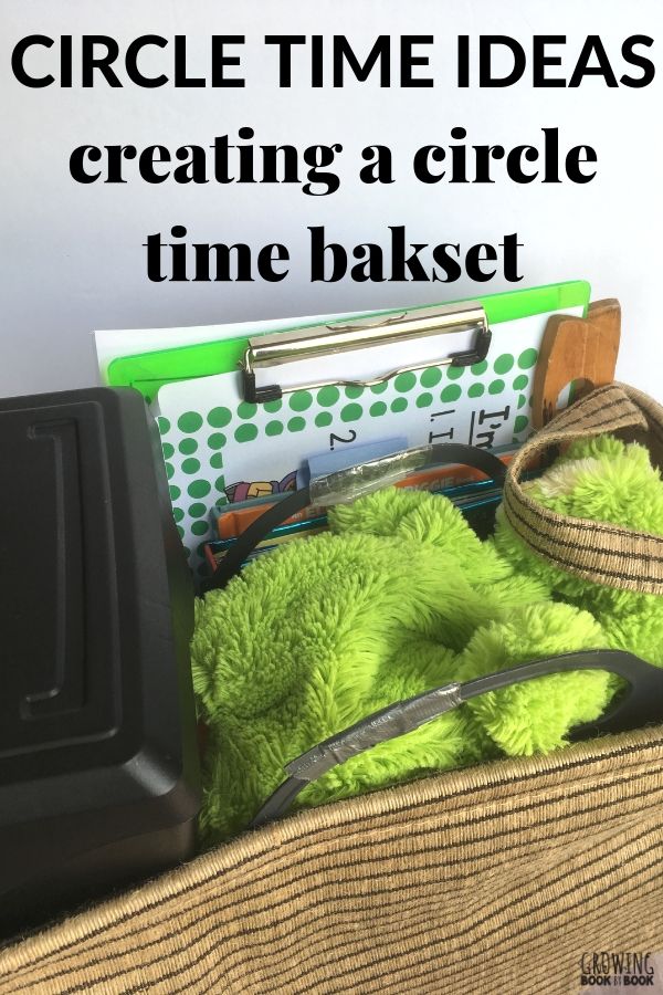 an inside look of a circle time basket