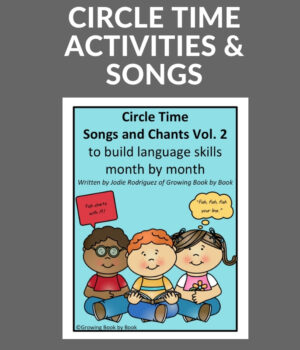 cover of the circle time songs and chants vol. 2 month by month