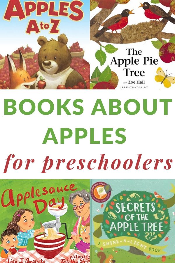 big list of apple books for preschoolers
