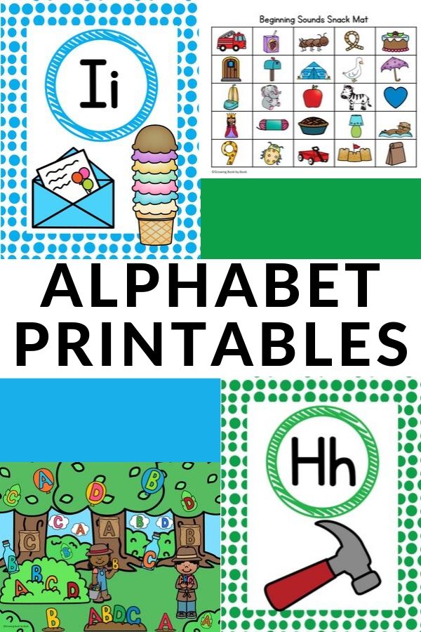 preschool alphabet printables