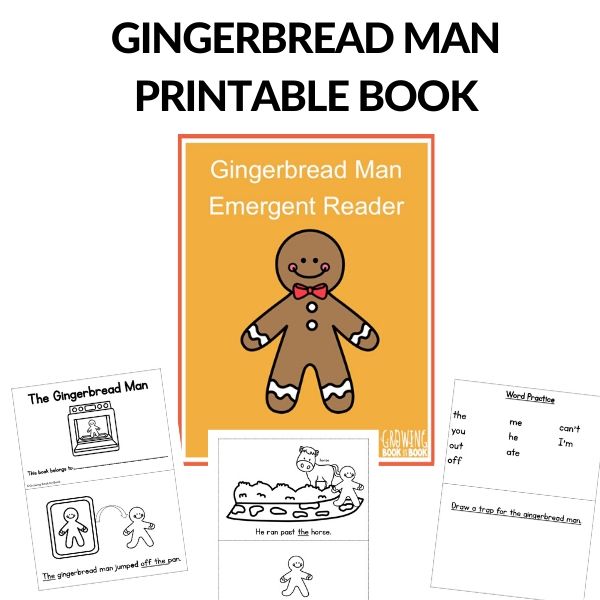 pages from the gingerbread man printable book