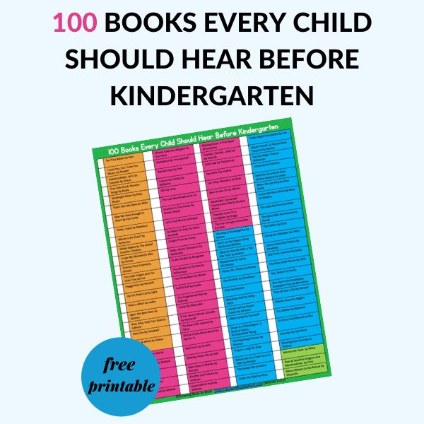books to read with kids before kindergarten