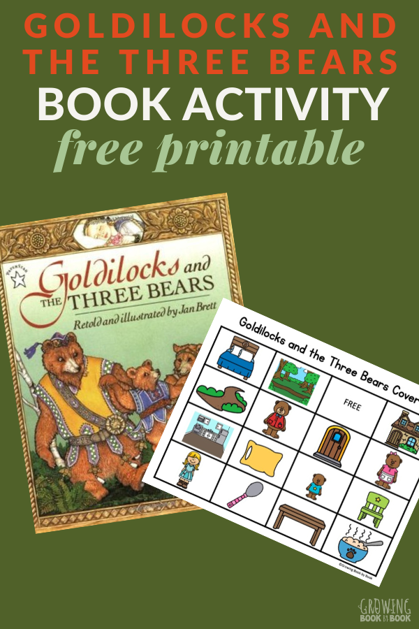 coverall printable activity to go with book- Goldilocks and the Three Bears