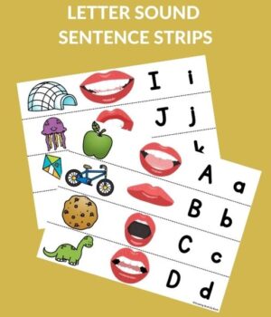 POCKET CHART SENTENCE STRIPS FOR LETTERS AND SOUNDS