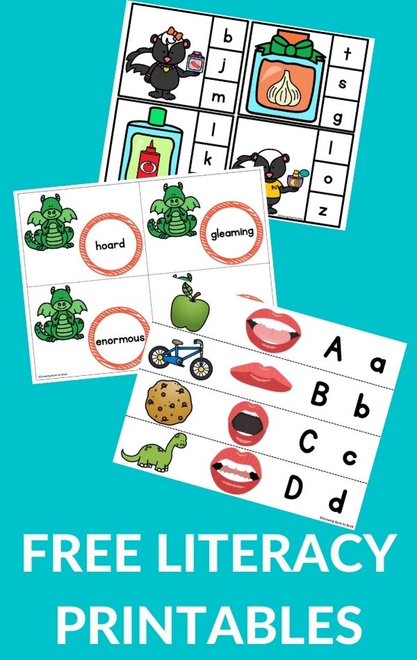 FREE early literacy printables