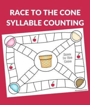 RACE TO THE CONE SYLLABLE GAME