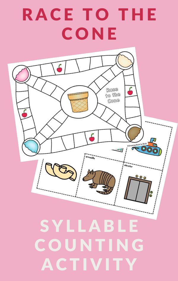 ICE CREAM THEMED SYLLABLE COUNTING ACTIVITY