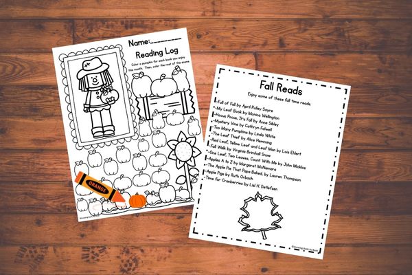 examples of printables of reading logs