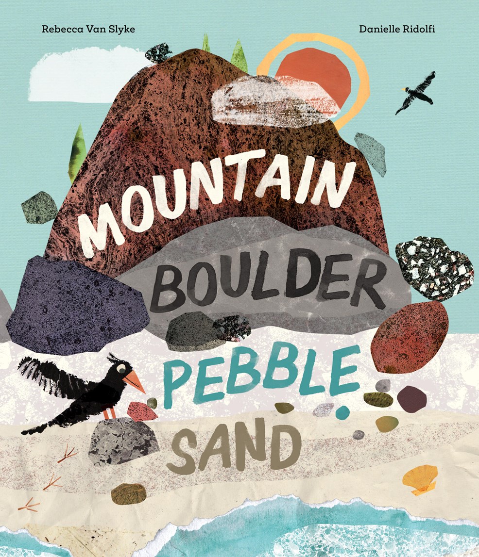 mountain boulder pebble sand