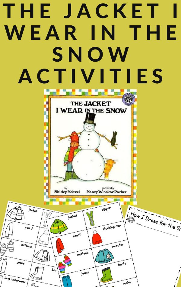 book activities for the jacket I wear in the snow