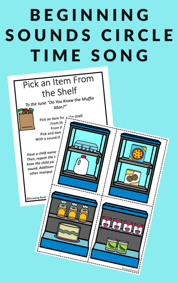 GROCERY STORE BEGINNING SOUNDS SONG AND ACTIVITY