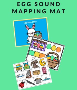 sound mapping mat with Easter theme