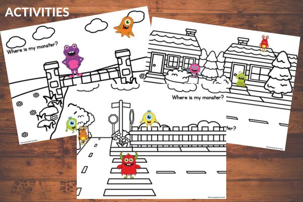 printable activity for I Need My Monster